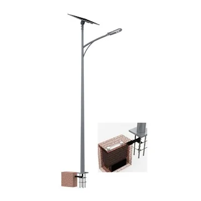 IP67 Güneş Paneli Sokak Işık Kutbu